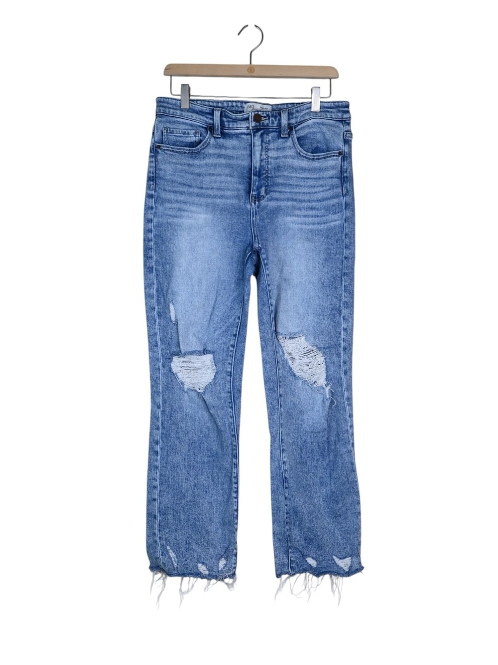 BKE Denim Women's 30X28 Parker Universal Fit High Rise Cropped Straight Jean